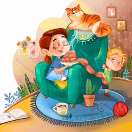 Иллюстрации к стихам Инны Невской "Пушистые почемучки"