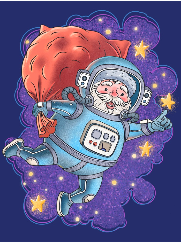 Дед Мороз в открытом космосе