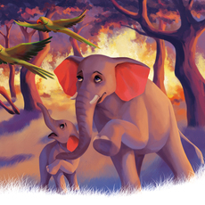 Детская иллюстрация к книге "Чудесное спасение"