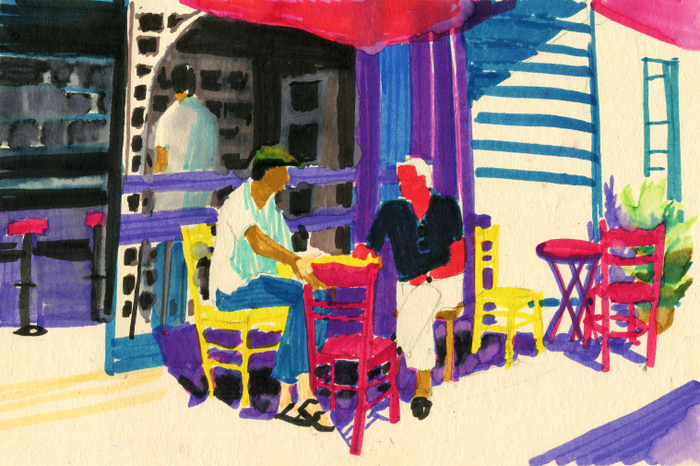 Кафе в Афинах