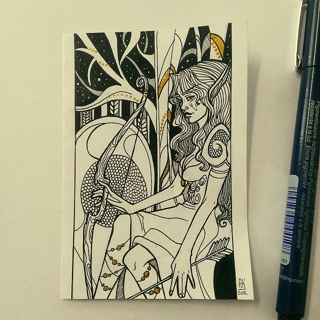 мини-открытка.