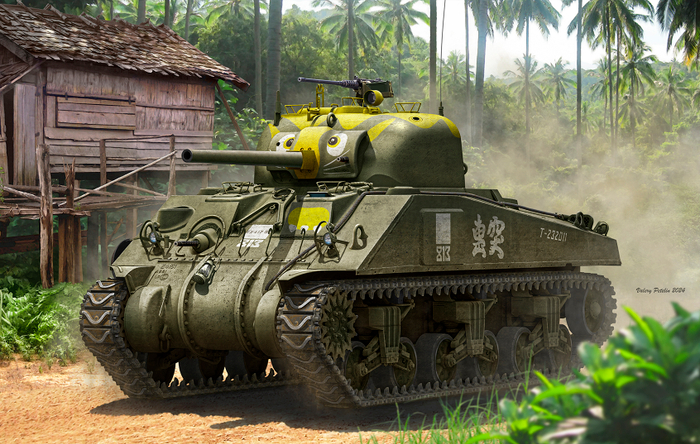 M4A4 Sherman ( box art for RFM)