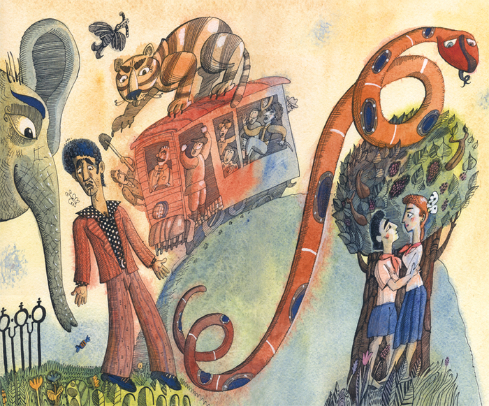 К рассказу Ираклия Квирикадзе. Для журнала "Story"