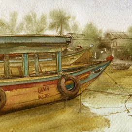 Из цикла работ "Вьетнам" Thu Bon