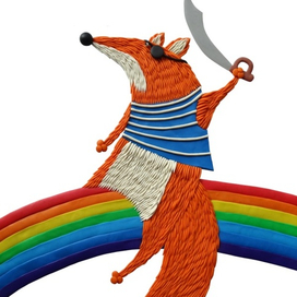 Лис на радуге