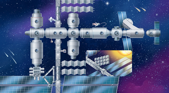 Космос. Станция Мир