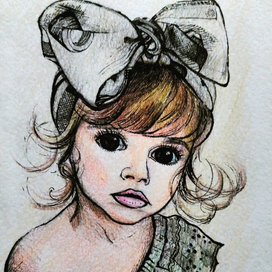 Девочка и бант