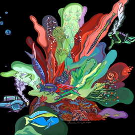 Среди водорослей. Подводный укроп