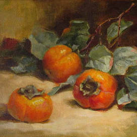 веточка с хурмой