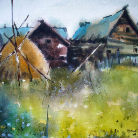 Снег на траве