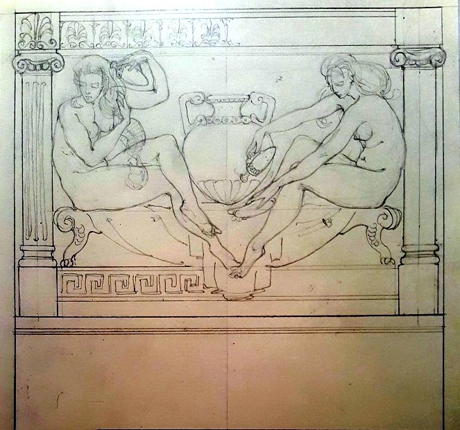 Эскиз декоративного панно