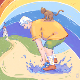 Дедуля на велике