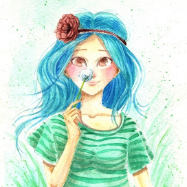 с одуванчиком