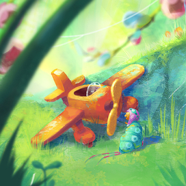 Гуся у самолета