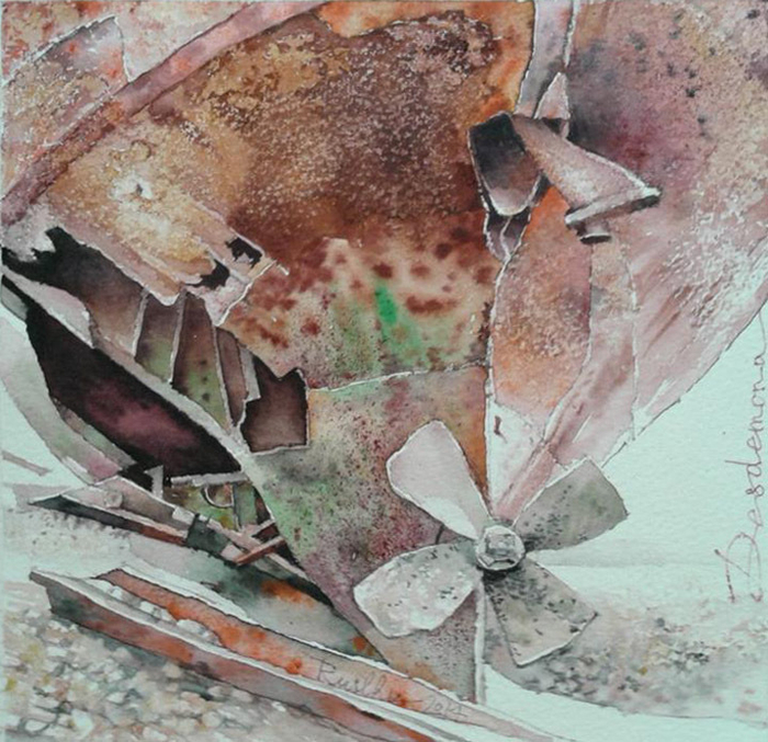 Desdemona metal oxidado