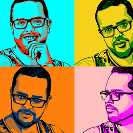 портрет поп-арт