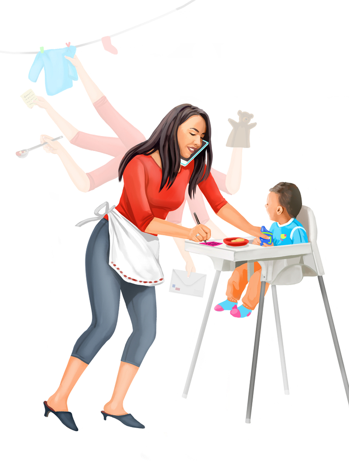 Иллюстрация к книге «3 способа зарпбатывать в декрете»