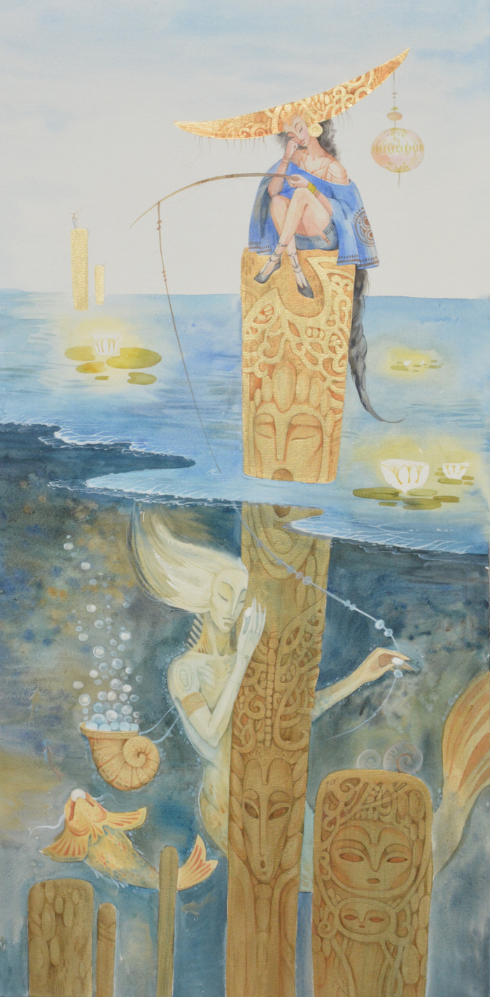  My heart is under deep dark water(but it is full of hope)