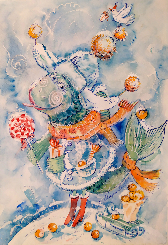 Рождественский подарок от рыбки