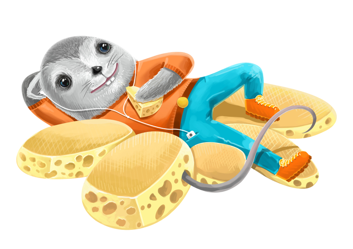 мышь с сыром