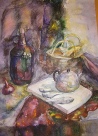 Натюрморт с рыбками