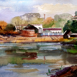 ,,Вечереет,,Этюд с натуры.