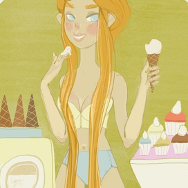 Продавщица мороженого