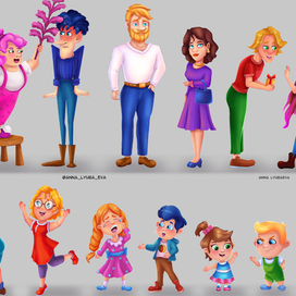 Линейка персонажей