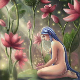 Лотосы (цвет)