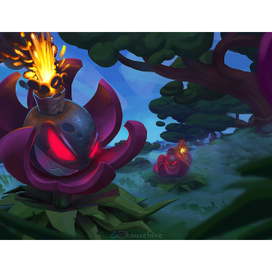 Взрывные цветы.