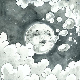 "Луна", 2021 г. Ирина А.Новикова