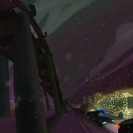 Вечерний город 