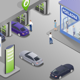 иллюстрация в Изометрии