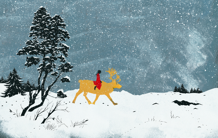 Иллюстрация - 4 к сказке Х.К. Андерсена "Снежная королева"