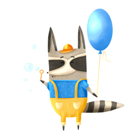 Персонаж енот