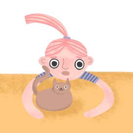 Девочка с котом