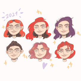 Разработка персонажа с разными волосами