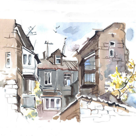 этюд. Одесский дворик