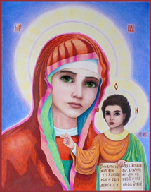 Рисунок на христианскую тематику