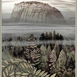 Гора Ойбин в Саксонии