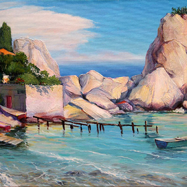 Скалы в бухте Чехова.Гурзуф.