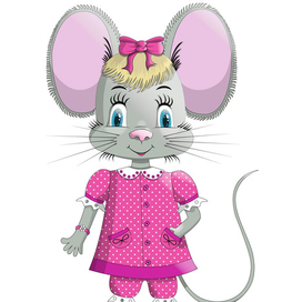 Персонажная иллюстрация - мышка
