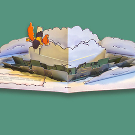 Pop-up иллюстрация к сказке "Земляничный дождик" №6