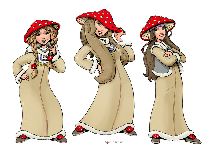 Девушки-мухоморы