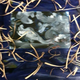 абстракция синий