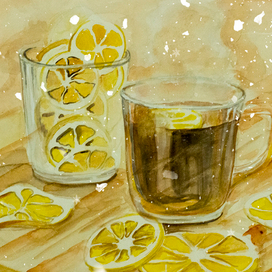 чай с лимоном