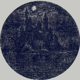 Замок. Ночь. Дождь