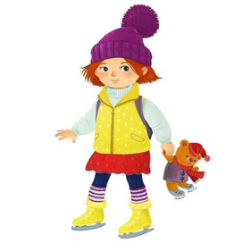 Девочка на коньках