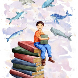 Мальчик и книги