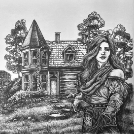 черная гелевая ручка